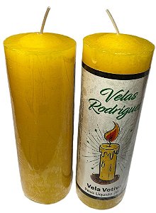 Vela de 7 dias amarelo 15 cm 260 gr