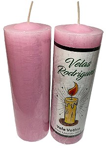 Vela de 7 dias rosa 15 cm 260 gr