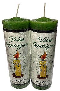 Vela de 7 dias verde 15 cm 260 gr