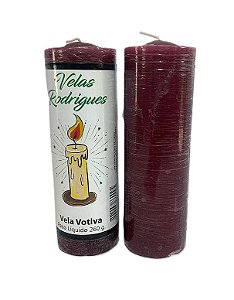 Vela de 7 dias roxo escuro 15 cm 260 gr