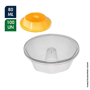 MINI FORMAS PARA PUDIM 80ML FORNEÁVEL - PACOTE C/ 100 UNDS