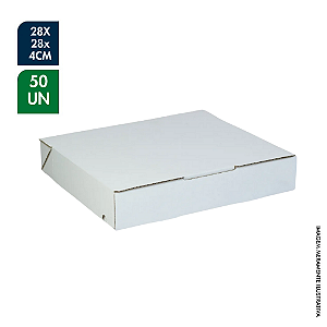 CAIXA PARA DOCES, SALGADOS E PORÇÕES DELIVERY – 28X28x4CM - c/ 50UNDS