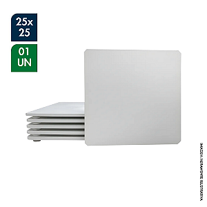 TÁBUA PARA BOLO QUADRADA EM MDF BRANCO 25X25CM