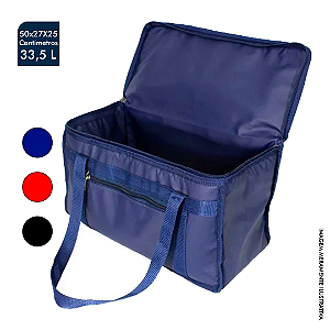 BOLSA TÉRMICA G MEDIDA 50X27X25CM CAPACIDADE 33,5 LITROS