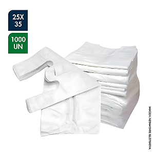 SACOLA PLÁSTICA BRANCA 25X35CM – MILHEIRO (1.000 UNIDADES)