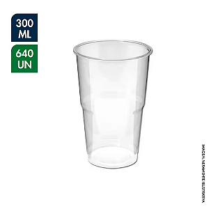 COPO DESCARTÁVEL DRINK SUPREMO CRISTAL 300ML – CX C/ COM 640UN