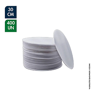 DISCO DE ISOPOR 30CM BRANCO – PCT C/ 400UN