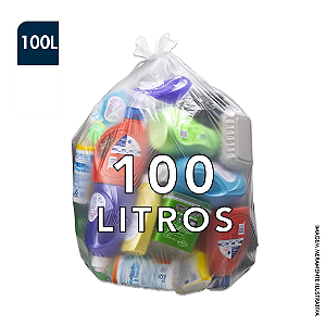 SACO DE LIXO TRANSPARENTE 70X90 PCT C/ 100UN