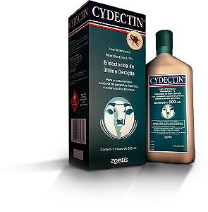 Cydectin - Moxidectina 1% Injetável - Zoetis Fco. 500 ml