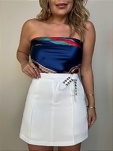 Short Saia Alfaiataria Branco