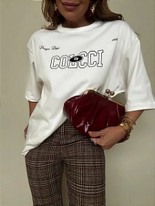 Bolsa Courino Vermelho Bordô