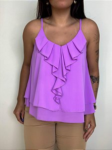 Bata Boho Babados Lily Lilás