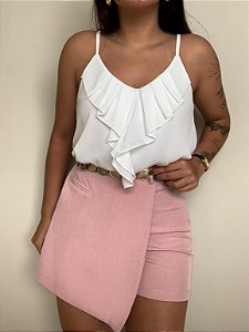 Bata Boho Babados Lily Branca