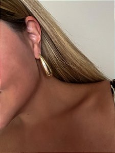 Brinco Gota Comprido Dourado
