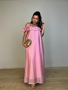 Vestido Longo Helena Rosa