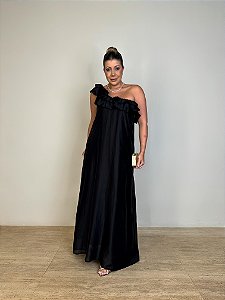 Vestido Longo Helena Preto