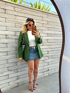 Mini Saia Basic Animale Jeans