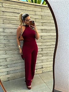 Conjunto Alfaiataria Assimétrico Rebeca Vermelho