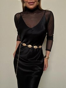 Cinto Medalhas Ovais Dourado