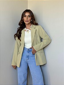 Maxi Blazer Alfaiataria Helena Verde