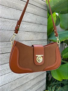 Bolsa Couro (Courino) Caramelo