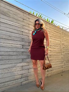 Vestido Curto Renata Marrom