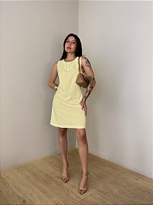 Vestido Curto Renata Amarelo Claro