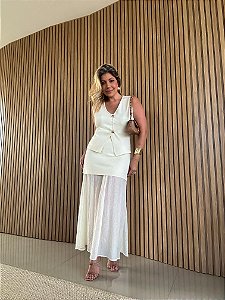 Conjunto Modal Mariana Bege Creme