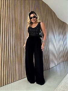 Calça Pantalona Isabela Preta