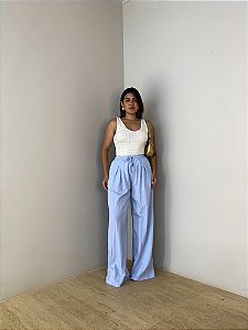 Calça Pantalona Isabela Azul