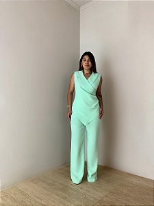 Conjunto Alfaiataria Bela Verde Água