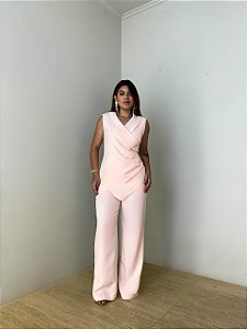 Conjunto Alfaiataria Bela Rosa Claro