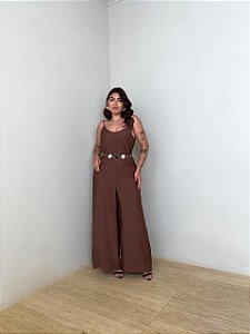 Macacão Alcinha Karina Chocolate