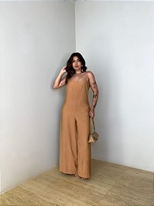 Macacão Alcinha Karina Camel