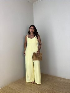 Macacão Alcinha Karina Amarelo