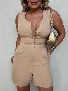 Macaquinho Alfaiataria Nanda Bege