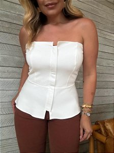 Corselet Alfaiataria Vitória Branco