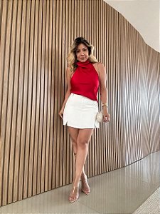 Short Saia Alfaiataria Off White