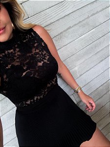 Body Renda Trancoso Preto