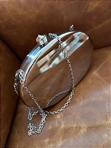 Bolsa Clutch Prata