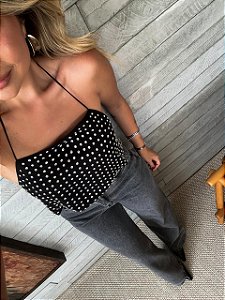 Cropped Preto Cravejado Jurerê