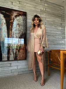 Short Saia Alfaiataria Noronha Bege