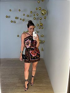 Vestido Curto Floral Cleo Farm