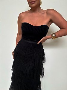 Cropped Tricot Modal Preá Preto