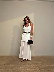 Vestido Longo Modal Mariane Branco