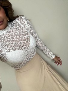 Blusa Renda Leonor Branca