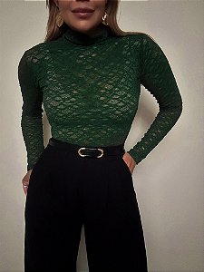 Blusa Renda Leonor Verde