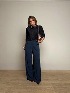 Calça Pantalona Ilhéus Azul