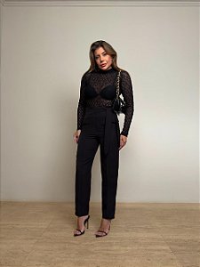 Calça Alfaiataria Leonor Preta