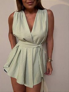 Blusa Transpassada Fiorella Verde